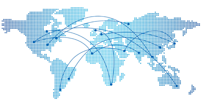 Digital world map